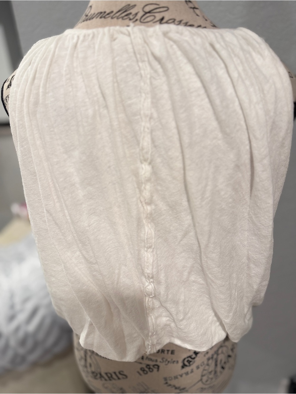 Free People We The Free Unconditional Tank Top White Linen Blend Small - Picture 6 of 8
